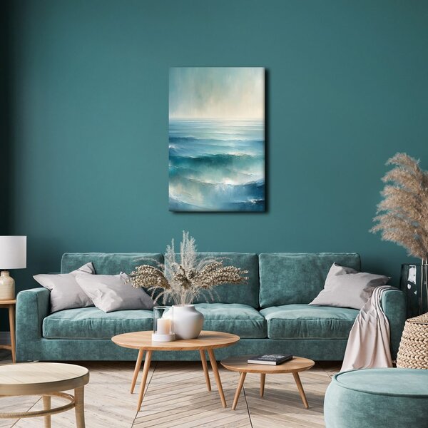 Quadro su tela – Mare blu all'alba