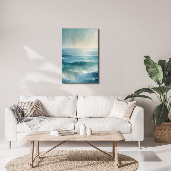 Quadro su tela – Mare blu all'alba