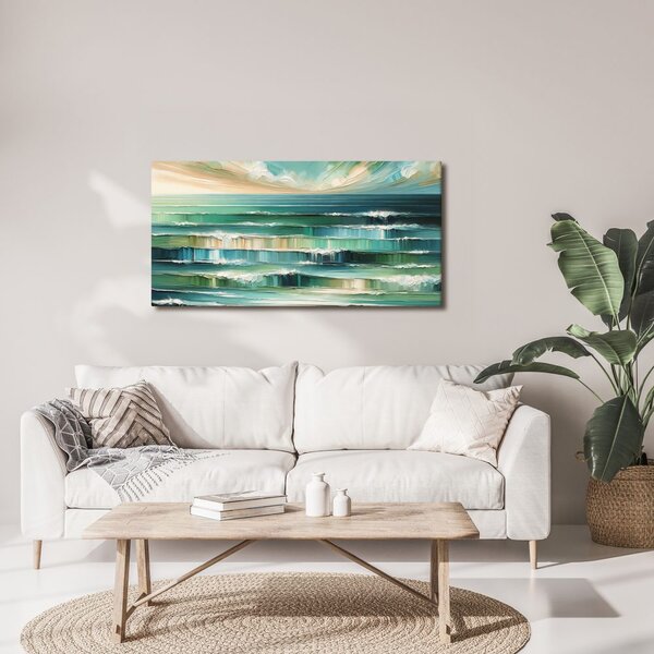 Quadro su tela – Mare calmo e nuvole
