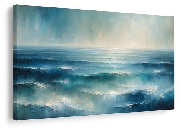 Quadro su tela – Onde oceaniche blu tranquille