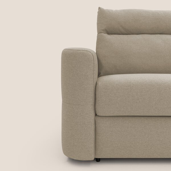 Cupido Divano letto materasso H18 cm e schienale alto in tessuto imper
