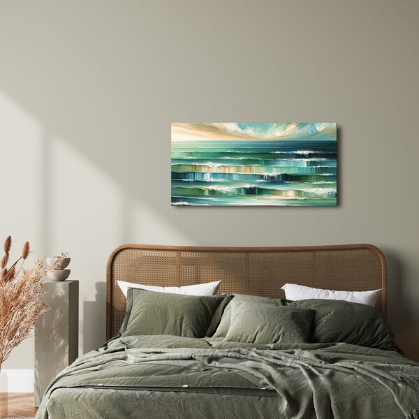Quadro su tela – Mare calmo e nuvole