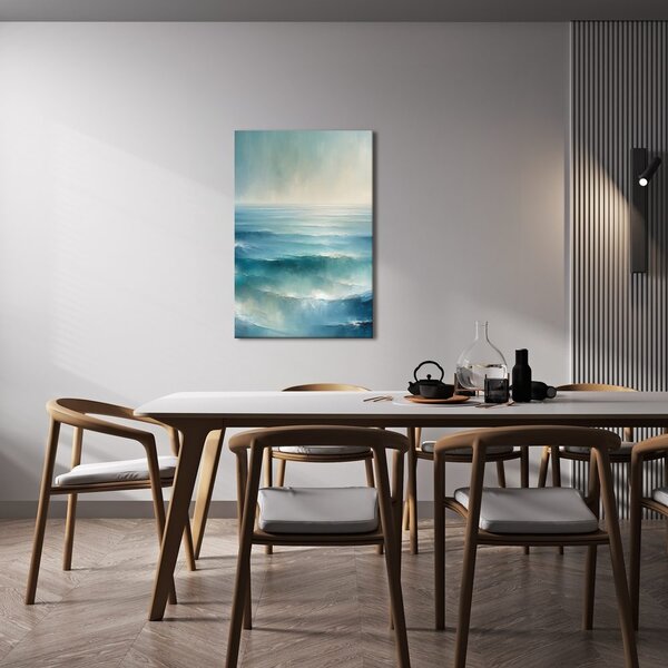 Quadro su tela – Mare blu all'alba