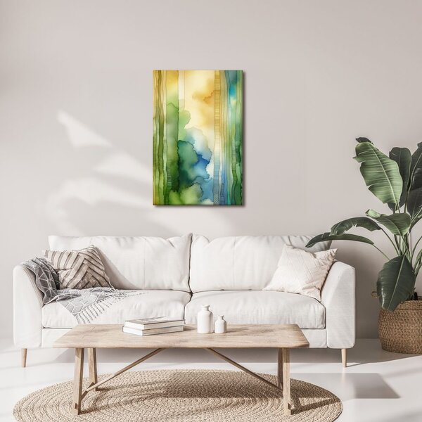 Quadro su tela – Atmosfera astratta del bosco