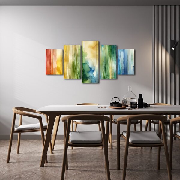 Quadri 5 pezzi – Armonia della foresta