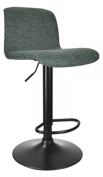 Set 2 Sgabelli Bar 41x46x86/107 cm in Poliestere Rafael Nero-Verde Scuro