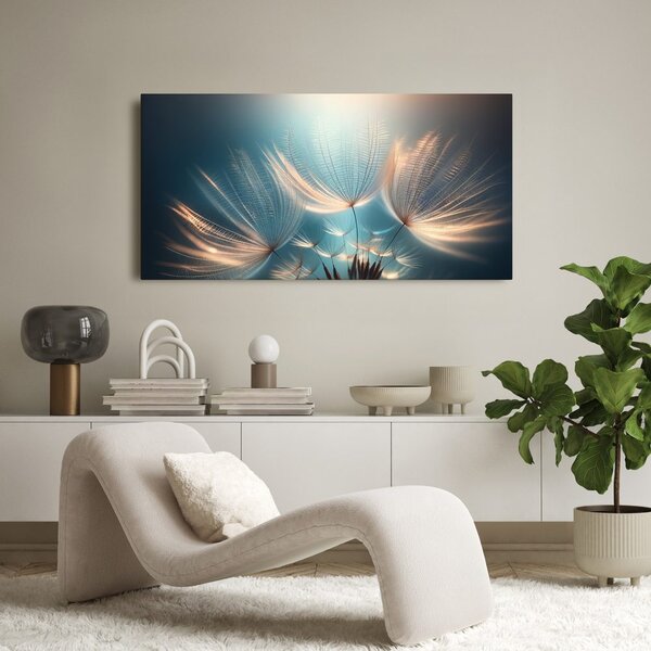 Quadro su tela – Gocce oniriche di dente di leone