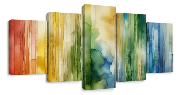 Quadri 5 pezzi – Armonia della foresta