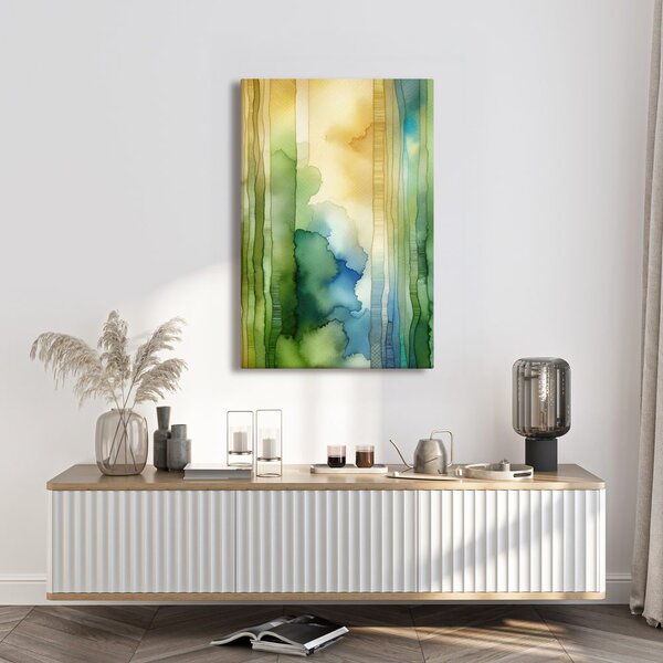 Quadro su tela – Atmosfera astratta del bosco