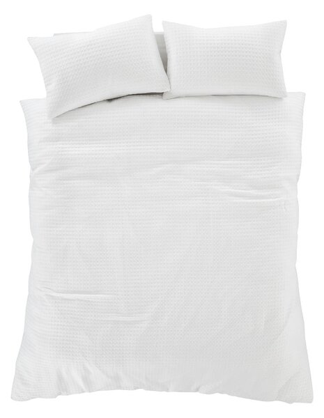 Biancheria da letto bianca per letto matrimoniale 200x200 cm Muscat Waffle – Pineapple Elephant
