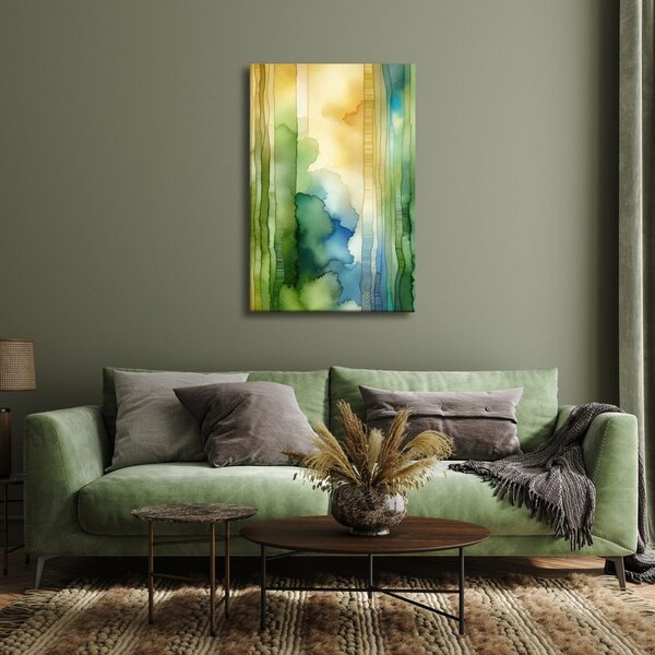 Quadro su tela – Atmosfera astratta del bosco