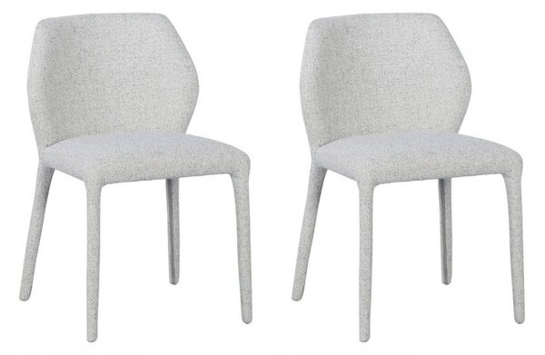 Set 2 Sedie da Soggiorno 50x55x77,5 cm in Poliestere Libby Rainy