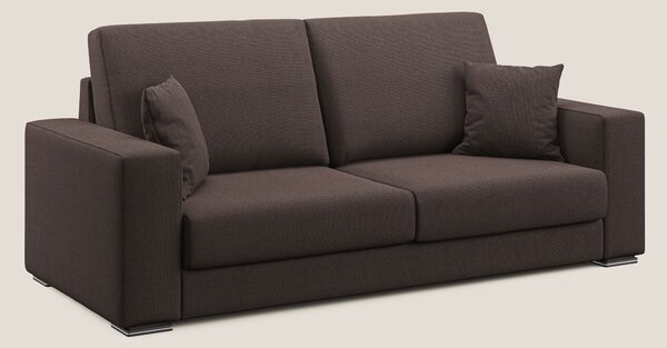 Marte divano in tessuto smacchiabile impermeabile T08 marrone