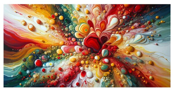 Quadro su tela – Armonia dinamica dei colori