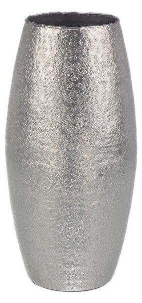 Vaso Decorativo da Salotto Ø18x39 cm in Metallo Graceful Bom Argento