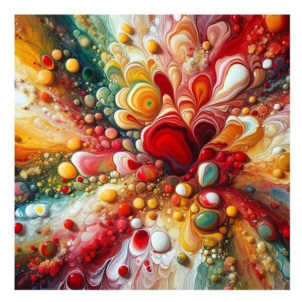 Quadro su tela – Energia pulsante e colori