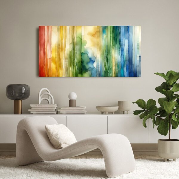 Quadro su tela – Calma nella foresta verde
