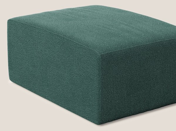 Nettuno modulo pouf in morbido tessuto bouclè T07 verde