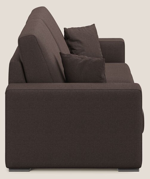 Marte divano in tessuto smacchiabile impermeabile T08 marrone