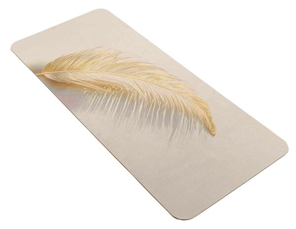 Tappetino per il bagno marrone chiaro 50x120 cm Angelica – douceur d'intérieur