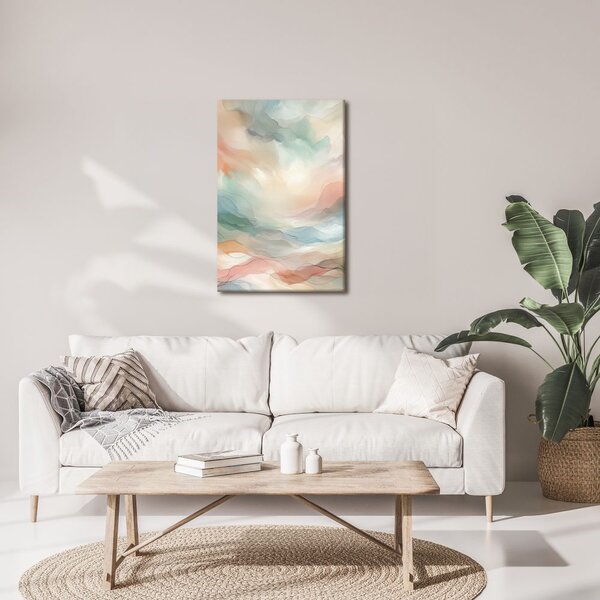 Quadro su tela – Onde pastello delicate