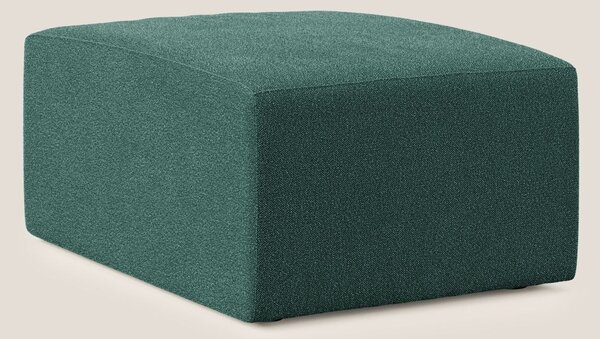 Nettuno modulo pouf in morbido tessuto bouclè T07 verde