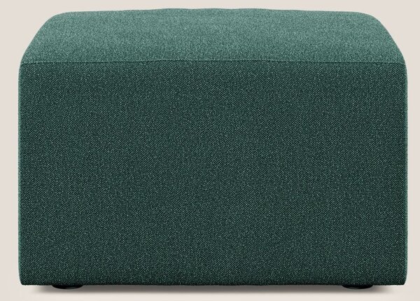 Nettuno modulo pouf in morbido tessuto bouclè T07 verde