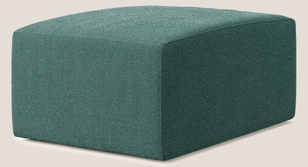 Nettuno modulo pouf in morbido tessuto bouclè T07 verde