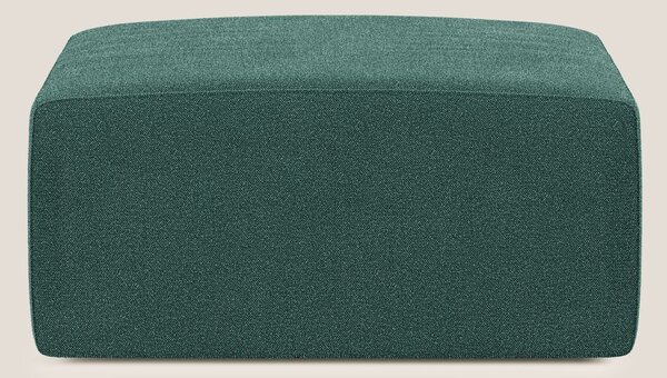 Nettuno modulo pouf in morbido tessuto bouclè T07 verde