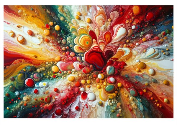 Quadro su tela – Caos esplosivo di colori