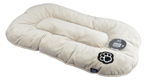 Cuccia beige in camoscio per cane 61x38 cm Flakes – Love Story