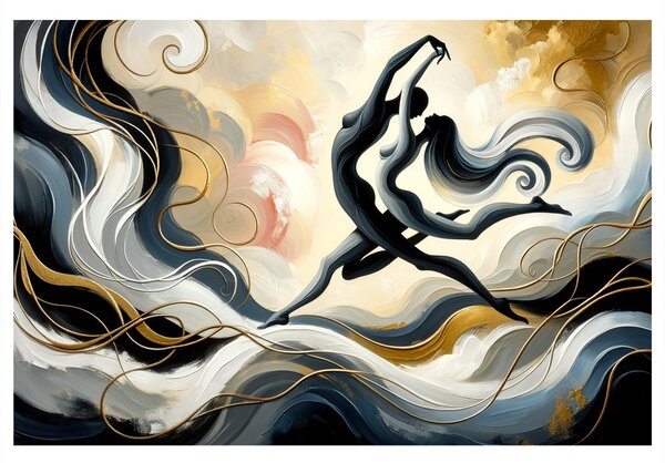 Quadro su tela – Danza tra le nuvole di eleganza