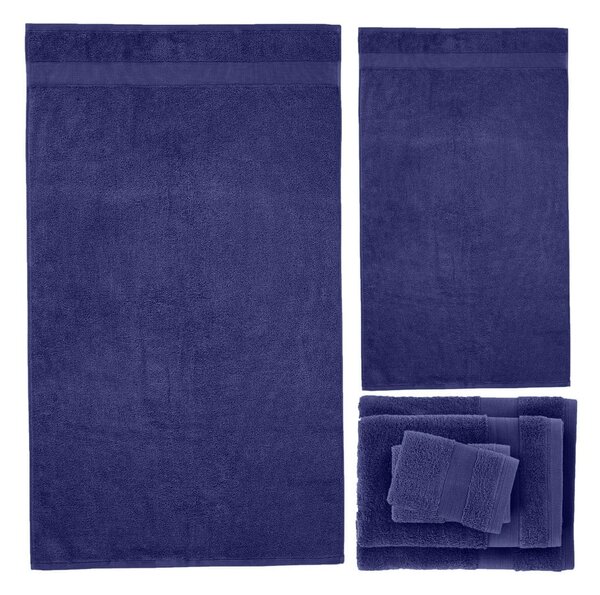 Set di asciugamani per viso e corpo tipo terry blu scuro in cotone 6 pz Anti-Bacterial – Catherine Lansfield