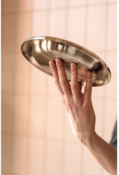 Set di piatti argentati in acciaio inox 2 pz ø 28 cm Roto – noo.ma