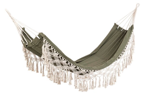 Amaca da Giardino 200x100 cm in Poli-Cotone Eldoris Verde