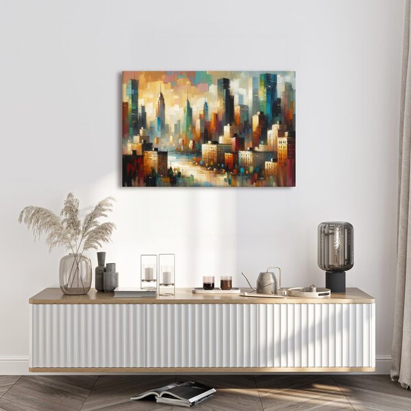 Quadro su tela – Paesaggio urbano moderno