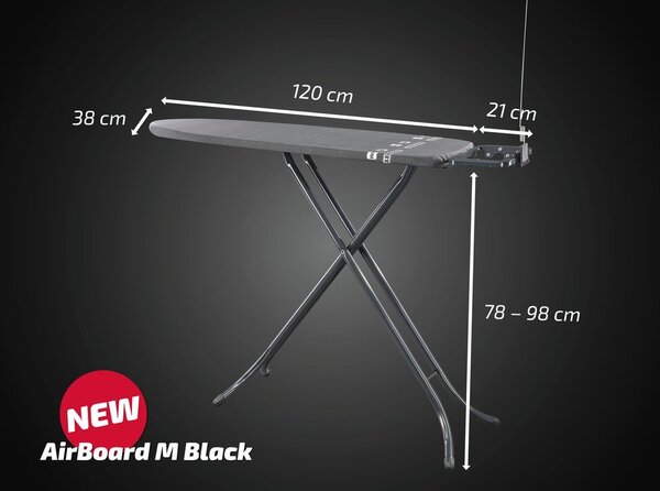 Asse da stiro 120x38 cm Air Board M – LEIFHEIT
