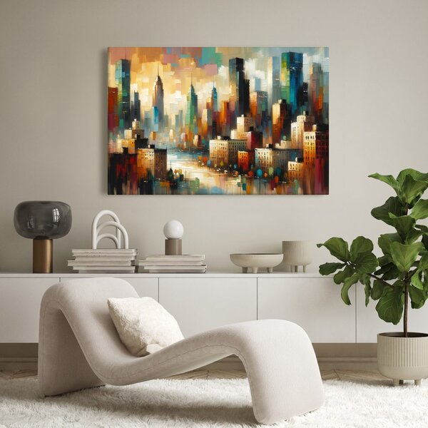 Quadro su tela – Paesaggio urbano moderno