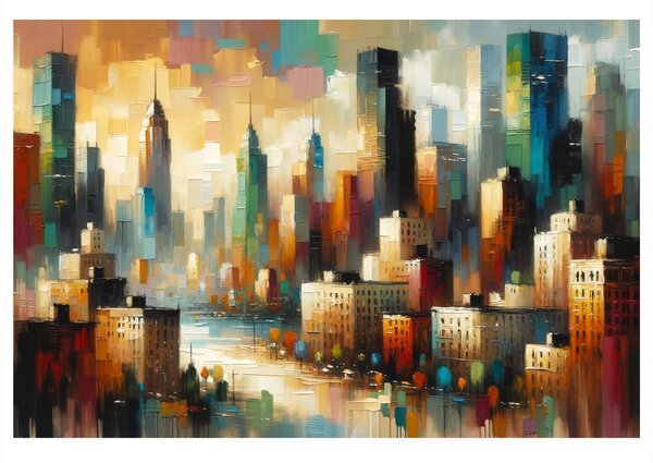 Quadro su tela – Paesaggio urbano moderno