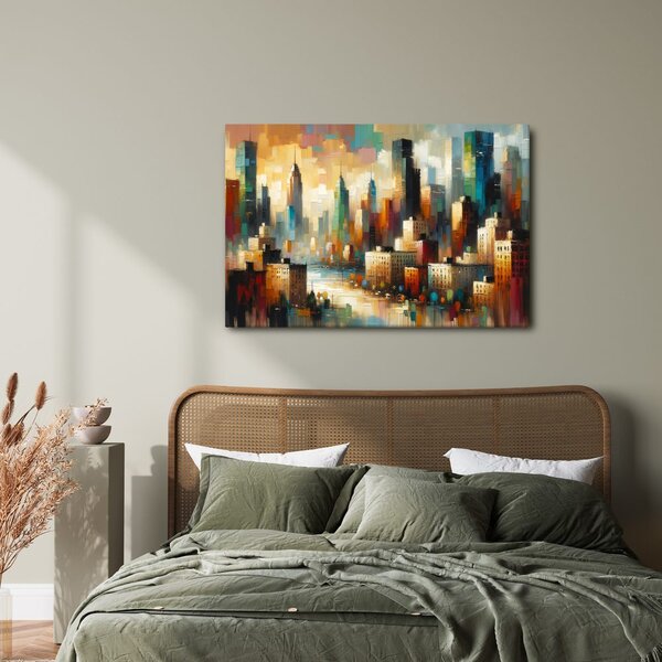 Quadro su tela – Paesaggio urbano moderno