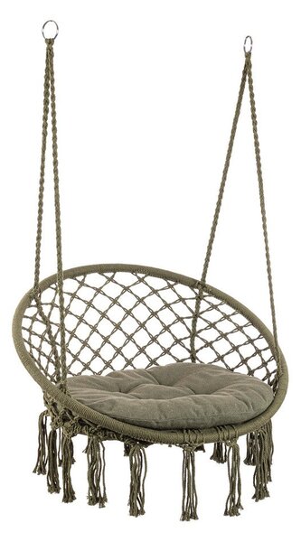 Amaca Sedia Sospesa da Giardino Ø80x130 cm in Poli-Cotone Javier Verde
