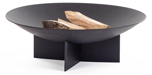 Braciere da Giardino Ø73x24 cm in Acciaio Nebraska Ruggine