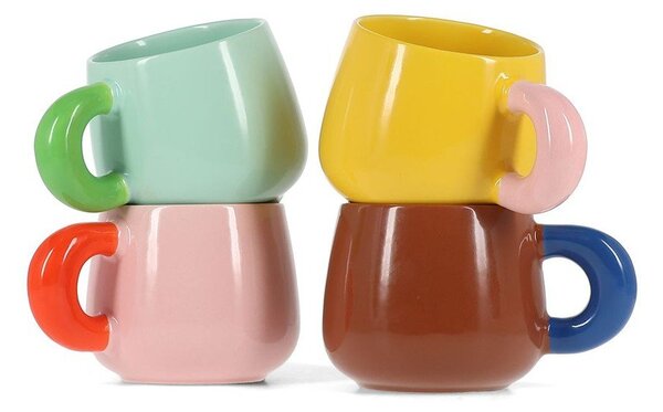 Tazza marrone scuro in new bone china 470 ml Coco – ONA