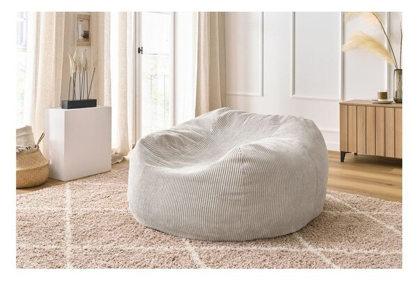 Puof a sacco color crema Voltaire – Bobochic Paris