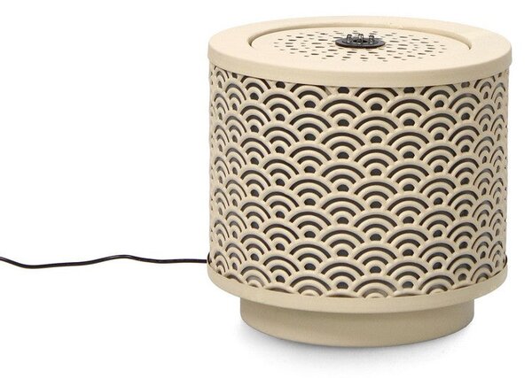 Fontana con Led Ø25x23 cm in Metallo Akira Beige