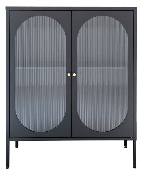 Vetrina in metallo nero 90x110 cm Adelaide - House Nordic