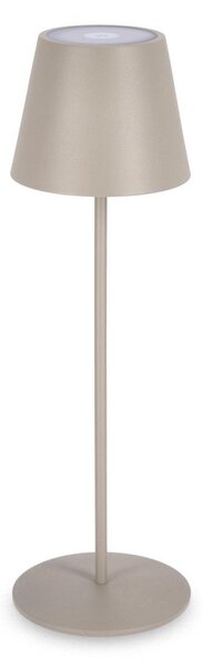 Lampada da Tavolo Ø12x38 cm in Metallo Etna Tortora