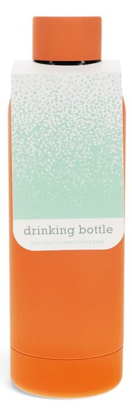 Bottiglia bottiglia da viaggio arancione in acciaio inox 500 ml – Rex London