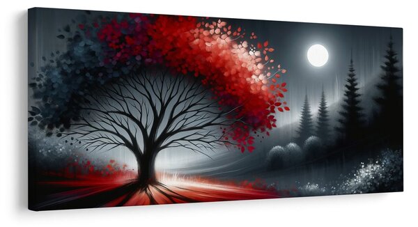 Quadro su tela – Notte magica e albero della vita