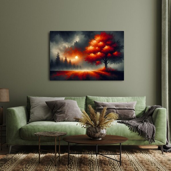 Quadro su tela – Albero della vita nella nebbia